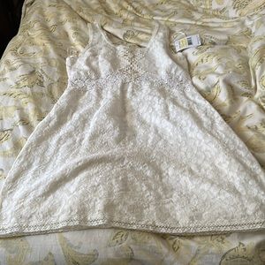 Free people dress white combo lace $128 m